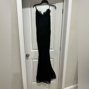 Elegant Black Lace Gown